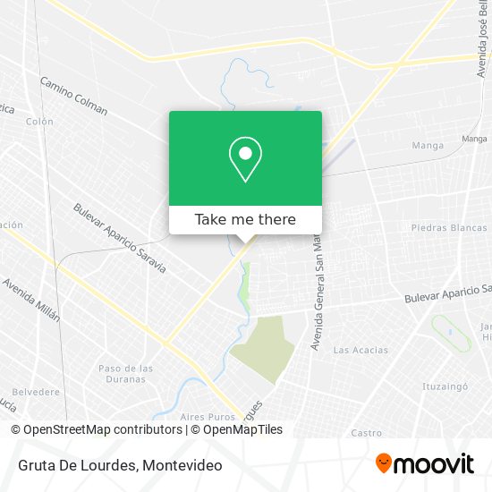 Gruta De Lourdes map