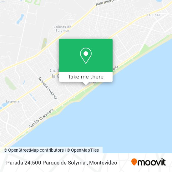 Parada 24.500 Parque de Solymar map
