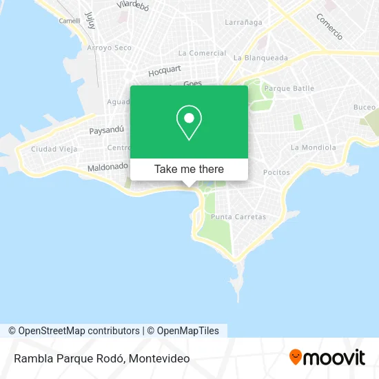 Rambla Parque Rodó map