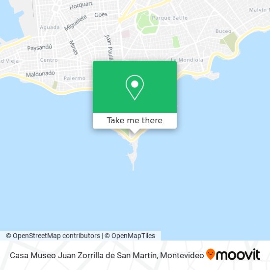 Mapa de Casa Museo Juan Zorrilla de San Martín