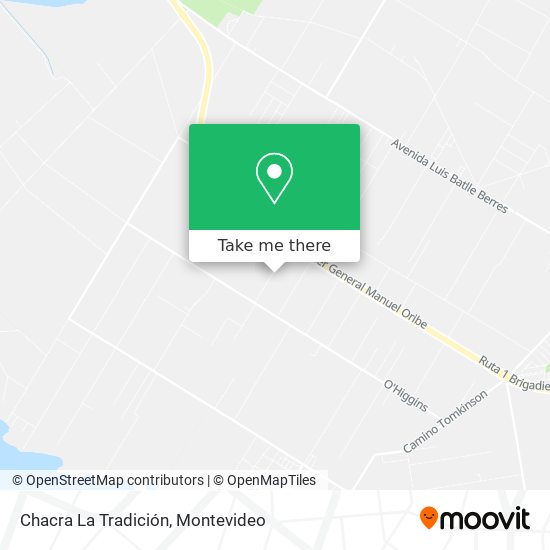 Chacra La Tradición map