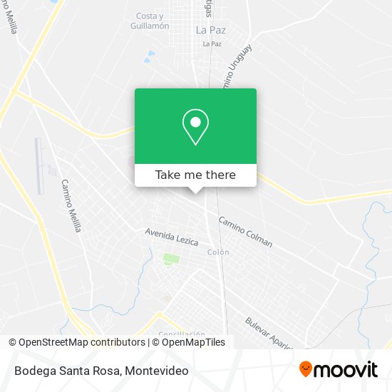 Bodega Santa Rosa map
