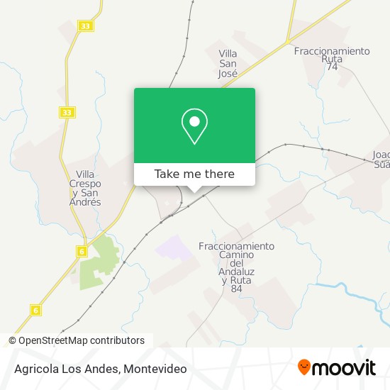 Agricola Los Andes map