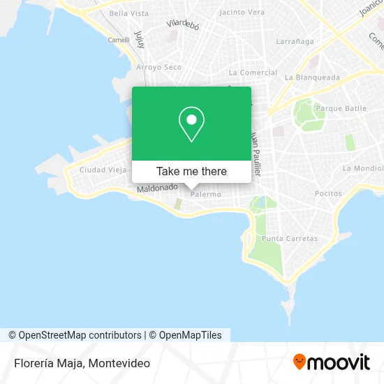 Mapa de Florería Maja