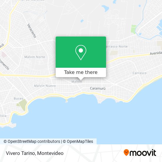 Vivero Tarino map