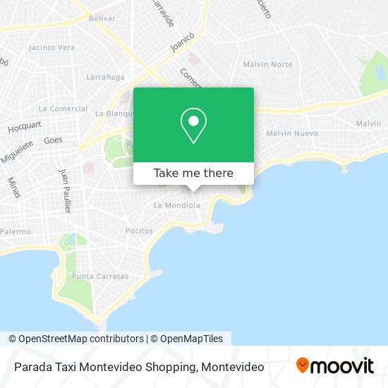 Parada Taxi Montevideo Shopping map