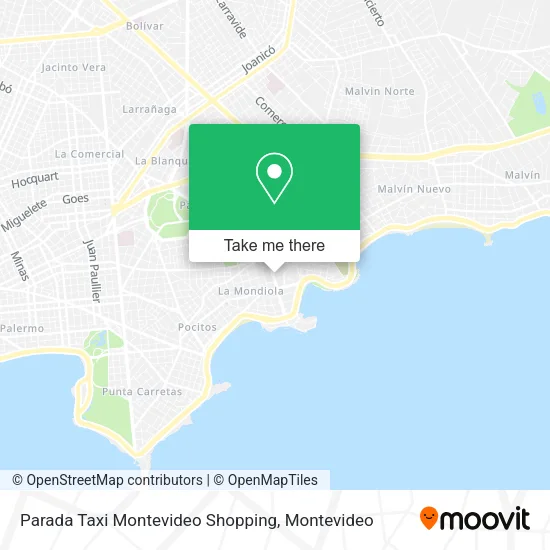 Mapa de Parada Taxi Montevideo Shopping