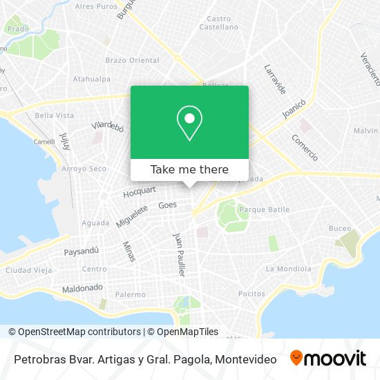 Petrobras Bvar. Artigas y Gral. Pagola map