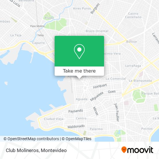 Club Molineros map