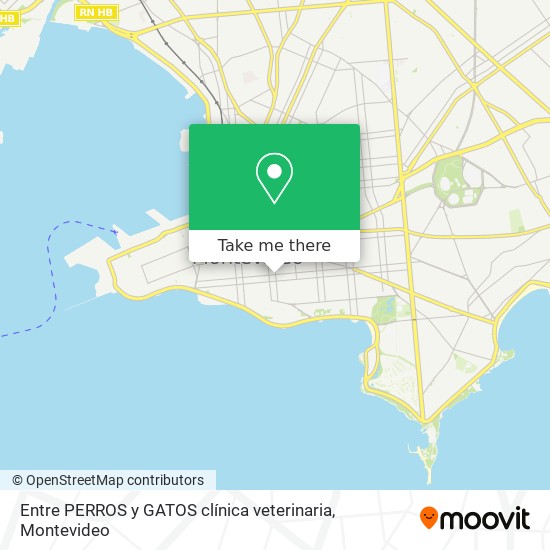 Entre PERROS y GATOS clínica veterinaria map