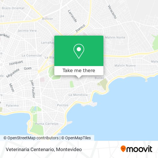 Veterinaria Centenario map