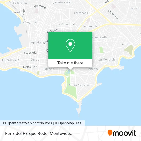 Feria del Parque Rodó map