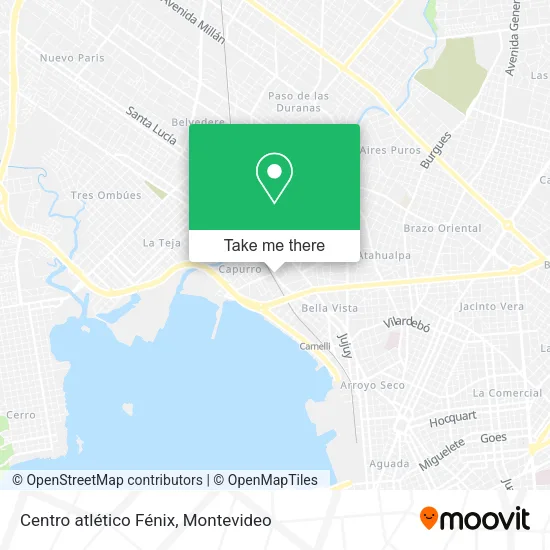 Mapa de Centro atlético Fénix