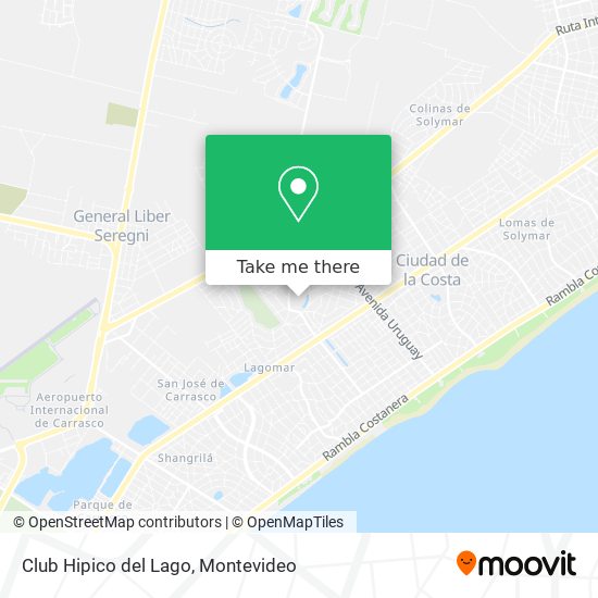 Club Hipico del Lago map
