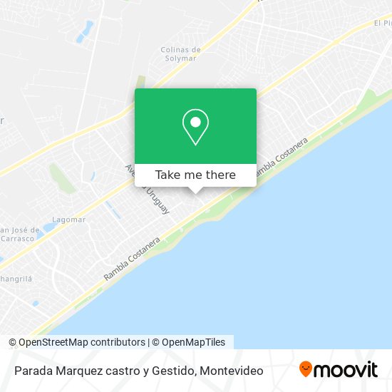 Parada Marquez castro y Gestido map
