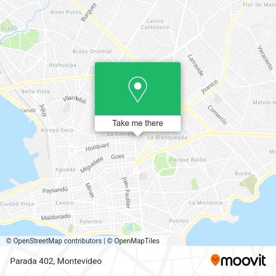 Mapa de Parada 402
