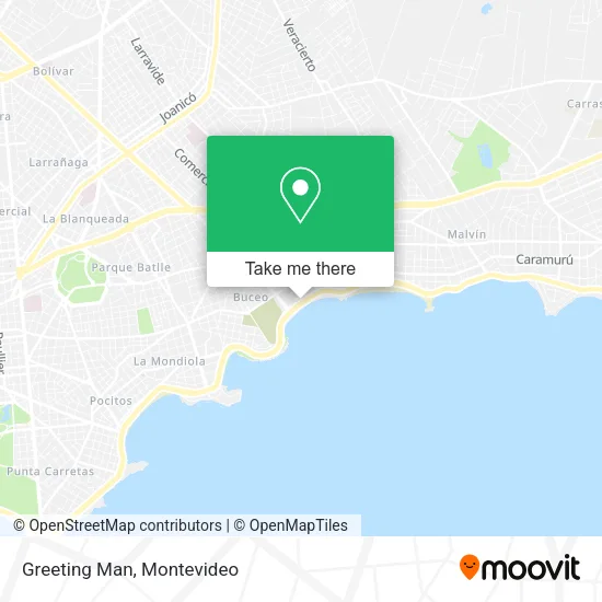 Greeting Man map