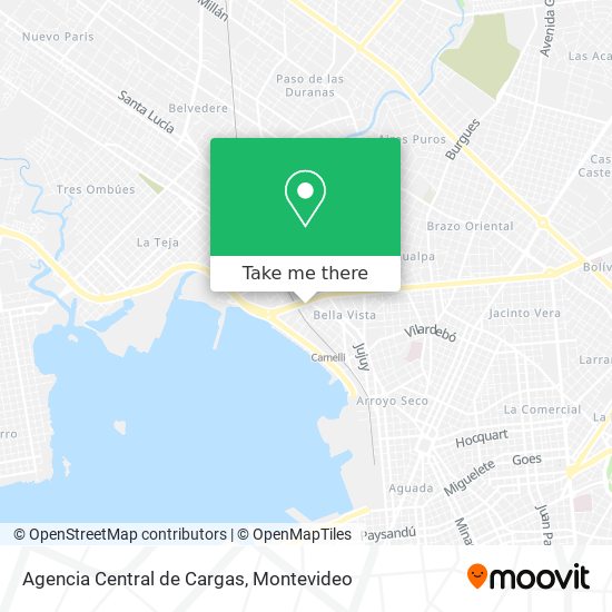 Agencia Central de Cargas map