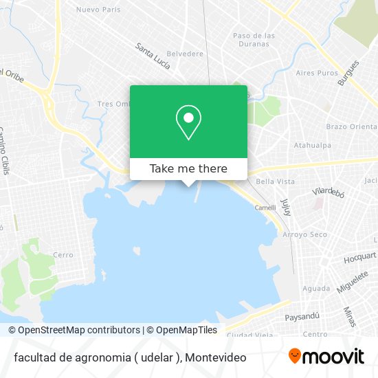 Mapa de facultad de agronomia ( udelar )