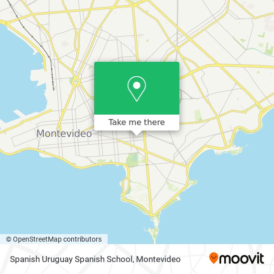Spanish Uruguay Spanish School map