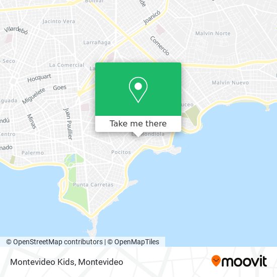 Montevideo Kids map