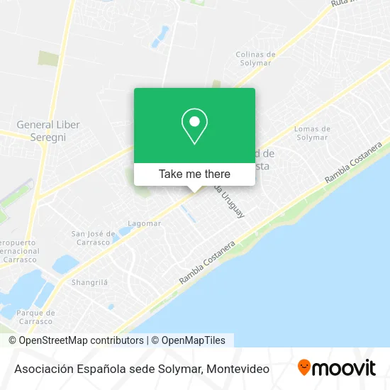 Mapa de Asociación Española sede Solymar