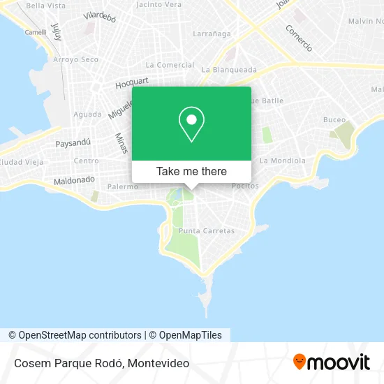 Cosem Parque Rodó map