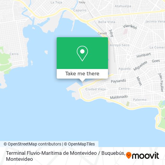 Terminal Fluvio-Marítima de Montevideo / Buquebús map