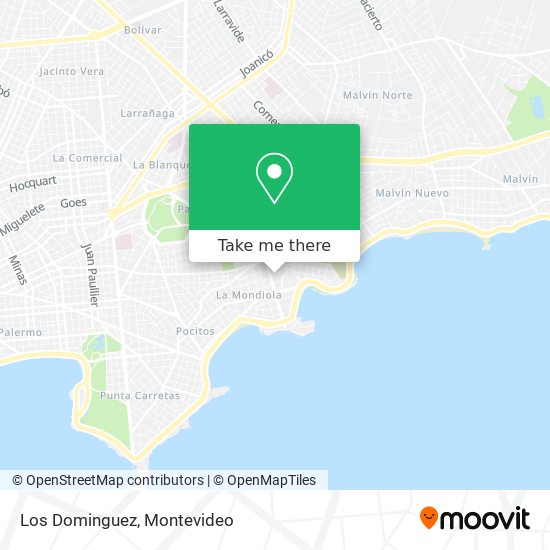 Los Dominguez map