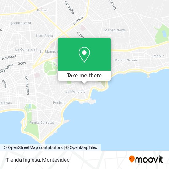 Tienda Inglesa map