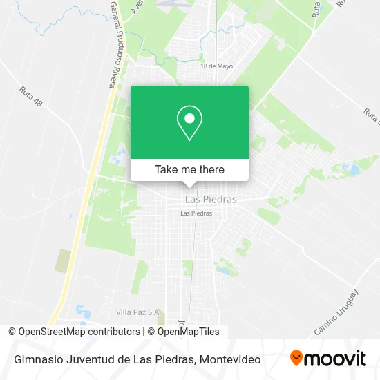Mapa de Gimnasio Juventud de Las Piedras