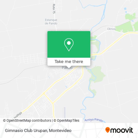 Gimnasio Club Urupan map