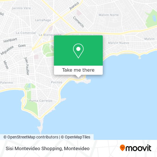 Sisi Montevideo Shopping map