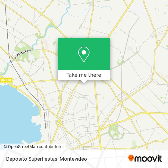 Deposito Superfiestas map