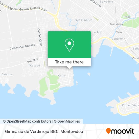 Gimnasio de Verdirrojo BBC map