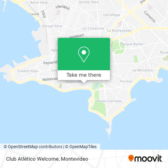 Club Atlético Welcome map