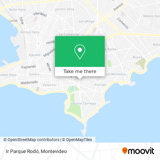 Mapa de Ir Parque Rodó