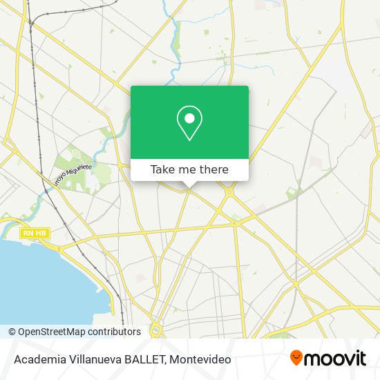 Academia Villanueva BALLET map