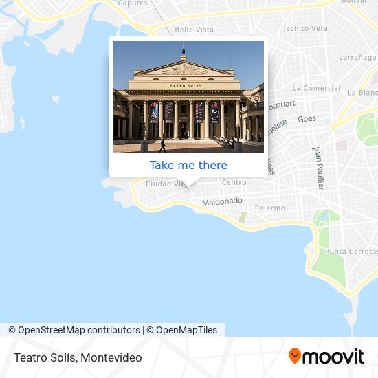 Teatro Solís map