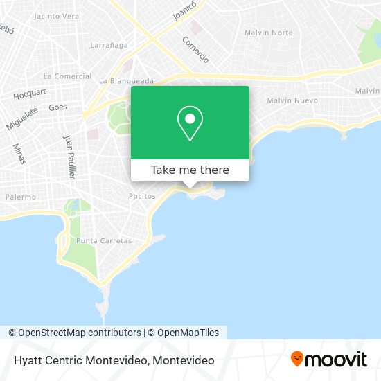 Hyatt Centric Montevideo map