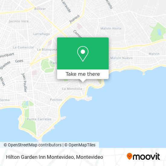 Hilton Garden Inn Montevideo map