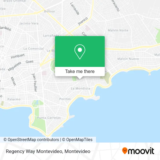 Regency Way Montevideo map