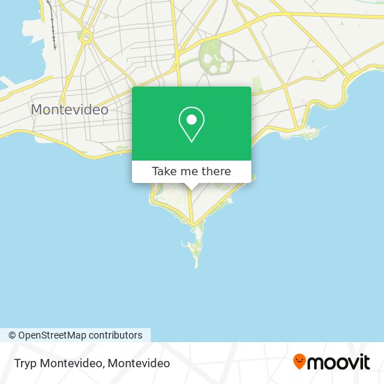 Tryp Montevideo map