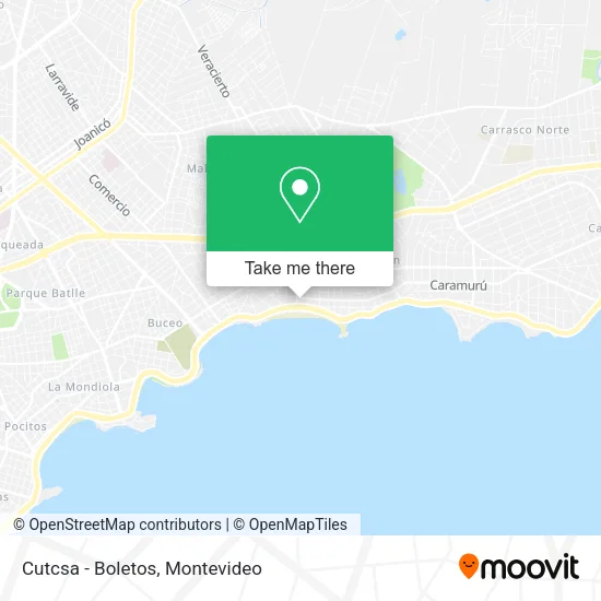 Mapa de Cutcsa - Boletos