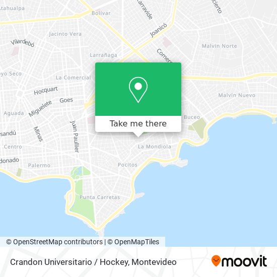 Mapa de Crandon Universitario / Hockey