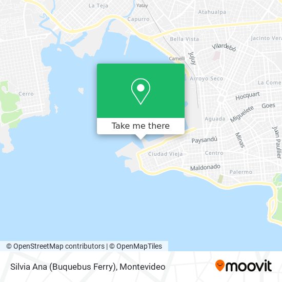 Silvia Ana (Buquebus Ferry) map
