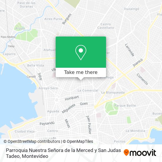 Parroquia Nuestra Señora de la Merced y San Judas Tadeo map