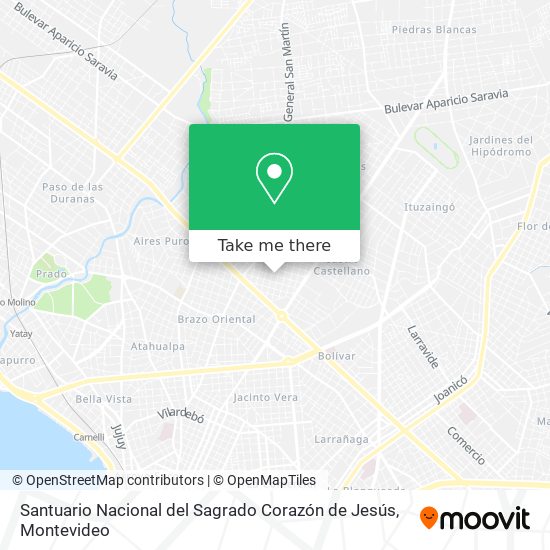 Santuario Nacional del Sagrado Corazón de Jesús map