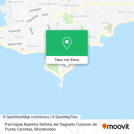 Parroquia Nuestra Señora del Sagrado Corazón de Punta Carretas map