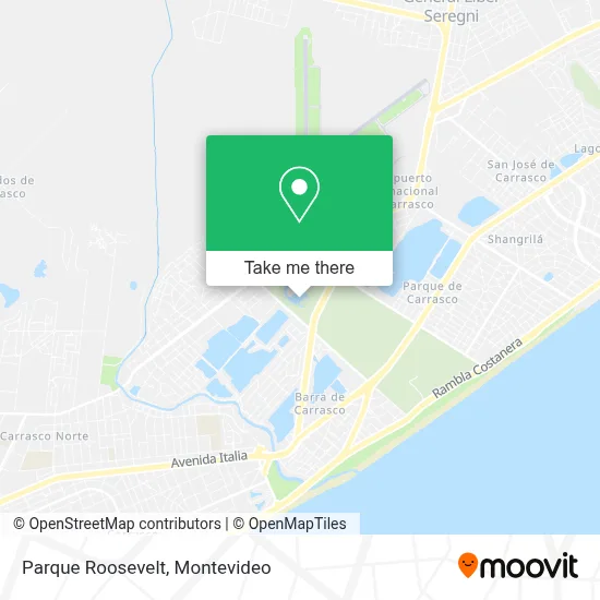 Parque Roosevelt map